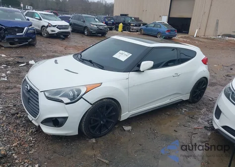2013 Hyundai Veloster Turbo W/Black z USA, uszkodzony, nr VIN KMHTC6AE3DU116059